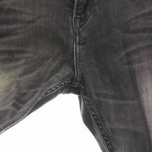 upper hights THE SLENDER ストレッチアンクルスリム デニムパンツ ジーンズ USED加工 27 グレー