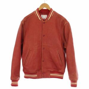 Supreme 19SS Worn Leather VarsityJacket スタジャン ラムレザー  M