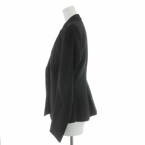 YVES SAINT LAURENT テーラードジャケット シングル ウール 金ボタン F36 ブラック