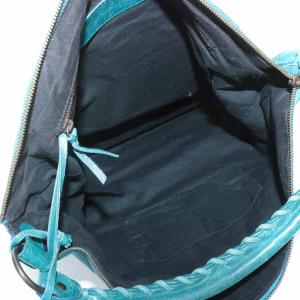 BALENCIAGA 140442 ザ デイ ワンショルダーバッグ レザー 青