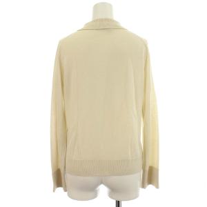 MARGARET HOWELL 17SS カーディガン ニット シャツ 長袖 2 M ベージュ