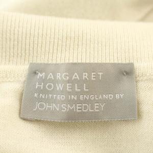 MARGARET HOWELL 17SS カーディガン ニット シャツ 長袖 2 M ベージュ