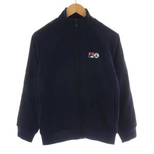 LANVIN en Bleu ×FILA セットアップ ジャージ トラックジャケット イージーパンツ 48 ネイビー
