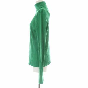 Shinzone High Neck Rib カットソー 長袖 F グリーン