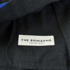 Shinzone スーツ セットアップ テーラードジャケット シングル テーパードパンツ ジップフライ 背抜き 34