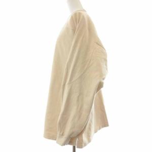 Shinzone ホッケーステッチプルオーバー スウェット トレーナー 長袖 F ベージュ