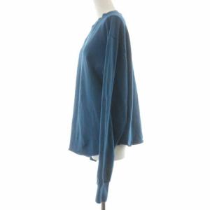 Shinzone Wガゼット プルオーバー スウェット トレーナー 長袖 F ブルー