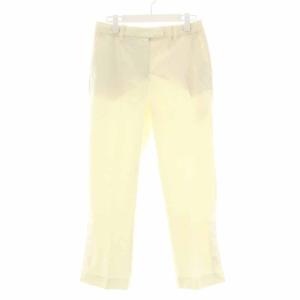 3.1 phillip lim パンツ スラックス ジップフライ 裾スリット 0 S 白 ホワイト