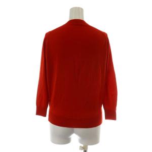JOHN SMEDLEY カーディガン 長袖 ウール S レッド