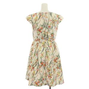 TOCCA ワンピース フレア ミニ 花柄 半袖 0 マルチカラー