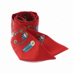 HERMES ツイリー スカーフ cordages コルダージュ ロープ柄 シルク 赤 レッド