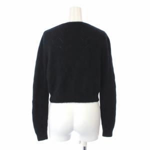 TOCCA 19AW カーディガン ニット クルーネック ウール 長袖 XS ブラック