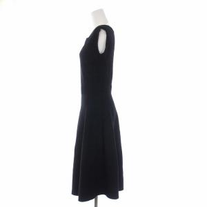 TOCCA 20SS EYELET KNIT DRESS ニットワンピース ノースリーブ ひざ丈 XS 黒 ブラック