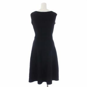 TOCCA 20SS EYELET KNIT DRESS ニットワンピース ノースリーブ ひざ丈 XS 黒 ブラック
