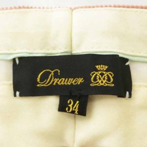 Drawer ブロックコーデュロイストレートパンツ ジップフライ 34 S サーモンピンク 6514-236-1061