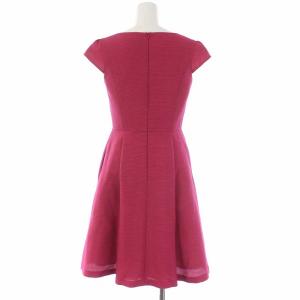 TOCCA 18SS LAGOON ドレス ワンピース 半袖 ひざ丈 Vネック 0 ピンク