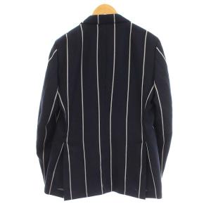 Gabriele Pasini GF13473 スーツ セットアップ ストライプ 背抜き ジャケット スラックス 48 ネイビー