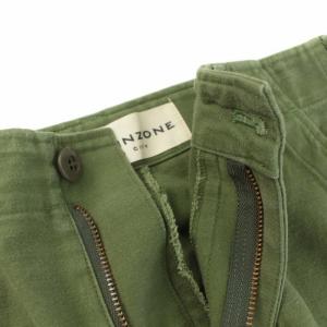 Shinzone ベイカーパンツ ジップフライ コットン 36 カーキ 15AMSPA18