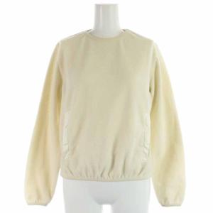 フリース カットソー プルオーバー ポケット 長袖 XS アイボリー