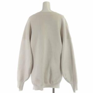 nagonstans 22SS Vネック cardigan ニットカーディガン カシミヤ混 長袖 M ライトグレー 470FS870-0100