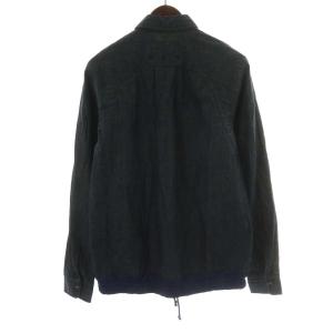 sacai デニムシャツ 長袖 ドローコード 2 M 紺 ネイビー 13-00402M