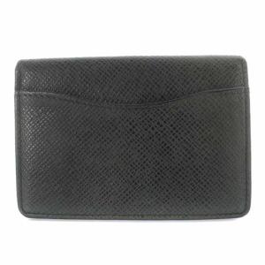 LOUIS VUITTON タイガ オーガナイザー ドゥ ポッシュ カードケース 名刺入れ 二つ折り レザー 黒 ブラック M30512