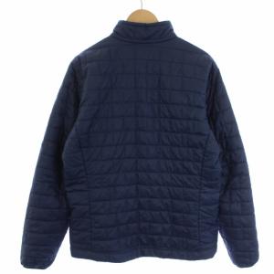 Patagonia ナノパフジャケット 中綿ジャケット ジップアップ ロゴ M ネイビー