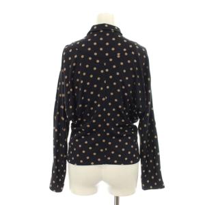 Tao AD1999 シャツジャケット ブラウス ドルマンスリーブ ドット 長袖 M 紺 ネイビー