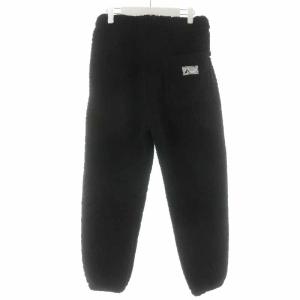 DIESEL P-CALTON-TEDDY TROUSERS ジョガーパンツ ロング ボア S ブラック