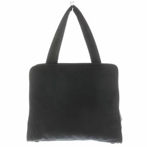 PRADA ハンドバッグ トートバッグ ナイロン 三角ロゴ ロゴプレート 黒 ブラック