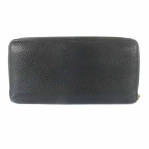 SMYTHSON 長財布 ラウンドファスナー レザー ロゴ 黒 ブラック