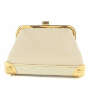 スハリ ポルトモネ・スープル ブロン コインケース  がま口 レザー 白 M91866