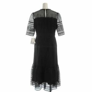 CELFORD 21AW フィッシュテールレースワンピース フレアワンピース 38 黒