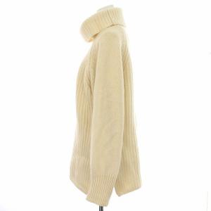 Spick&Span 21AW 畦BIGタートル ニット セーター 長袖 ウール ホワイト