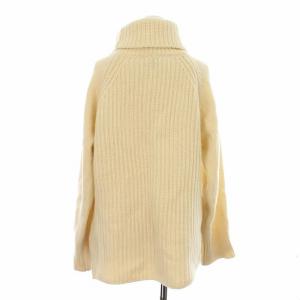 Spick&Span 21AW 畦BIGタートル ニット セーター 長袖 ウール ホワイト