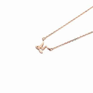 4℃ ネックレス ペンダント イニシャル Y K10 イエローゴールド