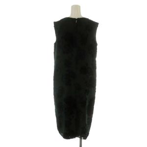 EPOCA ワンピース ひざ丈 ノースリーブ フリル 40 M 緑 グリーン