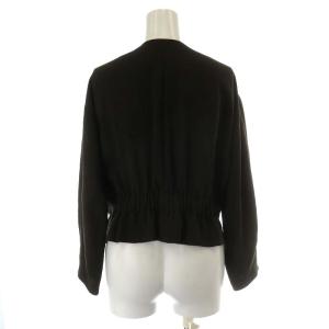 EPOCA ノーカラージャケット ジップアップ 40 M カーキ