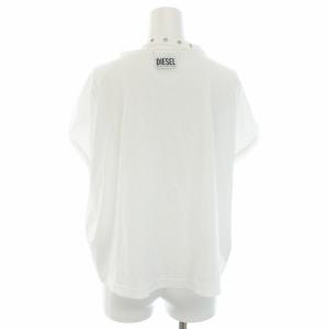 DIESEL カットソー Tシャツ フレンチスリーブ チャーム タグ付き XS 白 ホワイト