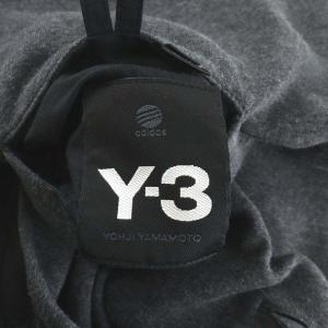 Y-3 アディダス テーラードジャケット シングル コットン ロゴ L グレー