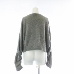 EPOCA カーディガン ニット 長袖 ショート カシミヤ 40 グレー