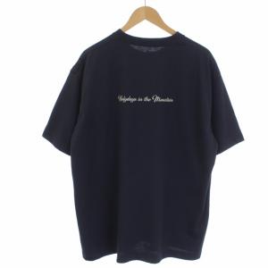 Mountain Research 22SS Tシャツ カットソー 半袖 クルーネック プリント XL ネイビー