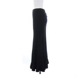 Theory 20AW EVIAN STRETCH LINEAR KNIT SKT ニットフレアスカート ブラック