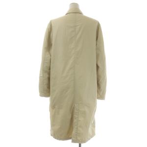 ARMANI JEANS 中綿コート ロング ステンカラー ジップアップ ナイロン 42 L ベージュ