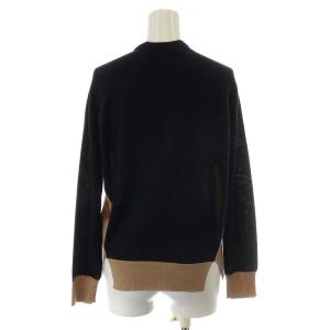 Drawer ニット カットソー 長袖 ウール 1 ベージュ ネイビー