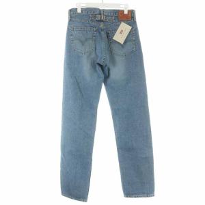 Levi's 96年製 702XX デニムパンツ 赤耳 ビッグE USED加工 W31 L36 M ブルー