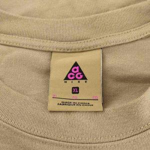 NIKE ACG SS CRTR LAKE TEE Tシャツ カットソー 半袖 プリント コットン XL 茶 ブラウン 水色 ライトブルー DA4878-247