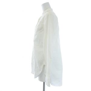 Nigel Cabourn シャツ バンドカラー 長袖 6 S 白 ホワイト