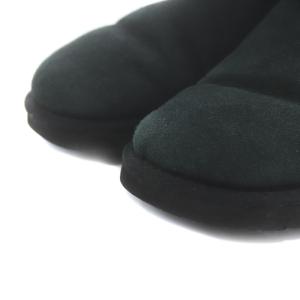 UGG australia ミニベイリーボウ ムートンブーツ ショート ストライプリボン US5 ブラック ホワイト