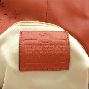 COACH マディソン トスド レース マギーバッグ トートバッグ ハンドバッグ レザー オレンジ 19628